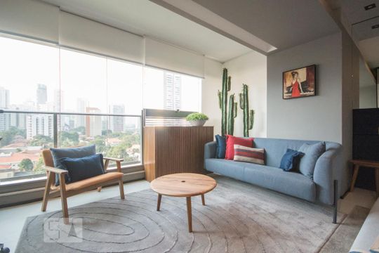 Suíte de kitnet/studio para alugar com 1 quarto, 43m² em Campo Belo, São Paulo