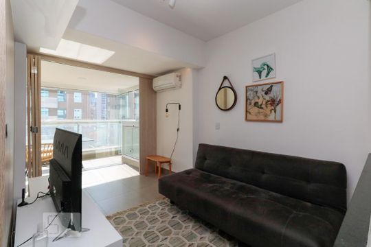 Sala de apartamento à venda com 1 quarto, 49m² em Pinheiros, São Paulo