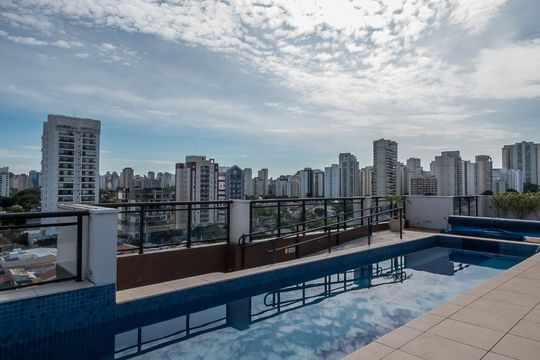 Área Comum - Rooftop de apartamento para alugar com 1 quarto, 41m² em Cidade Monções, São Paulo