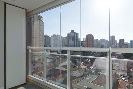 Varanda de kitnet/studio para alugar com 1 quarto, 33m² em Aclimação, São Paulo