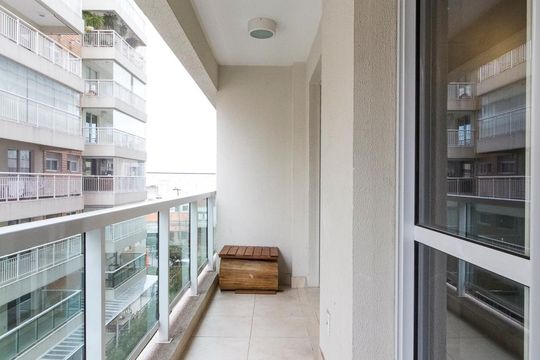 Varanda  de kitnet/studio à venda com 1 quarto, 50m² em Mooca, São Paulo