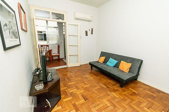 Sala - 2 de apartamento para alugar com 1 quarto, 38m² em Flamengo, Rio de Janeiro