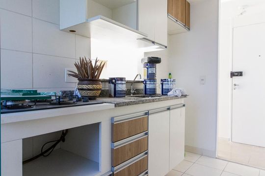 Cozinha  de apartamento para alugar com 3 quartos, 61m² em Jardim Independência, São Paulo