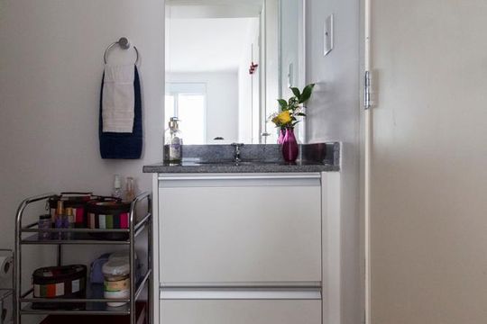 BANHEIRO de apartamento à venda com 1 quarto, 46m² em Vila Guarani (z Sul), São Paulo