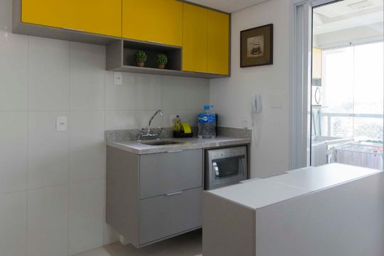 Cozinha de apartamento para alugar com 1 quarto, 41m² em Jardim São Paulo(zona Norte), São Paulo