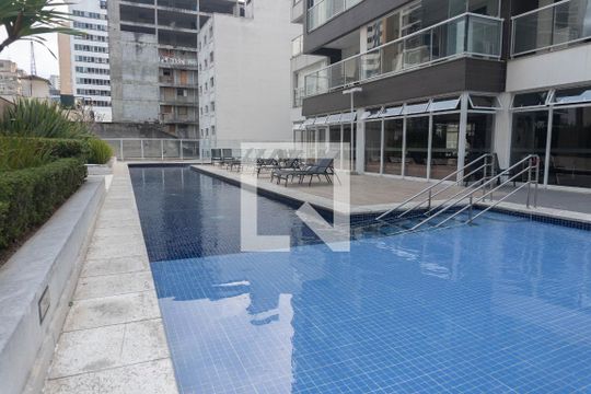 Área comum - Piscina de kitnet/studio para alugar com 1 quarto, 35m² em Consolação, São Paulo