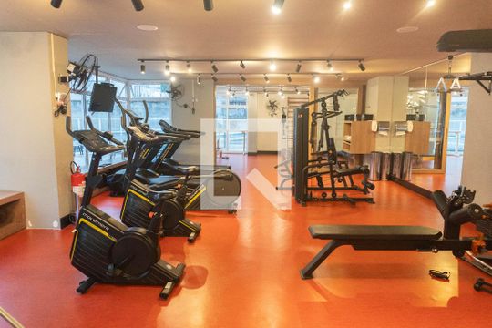Área comum - Academia de kitnet/studio para alugar com 1 quarto, 35m² em Consolação, São Paulo