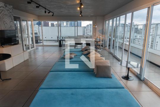 Área comum de kitnet/studio para alugar com 1 quarto, 35m² em Consolação, São Paulo
