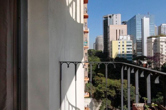 Varanda de apartamento para alugar com 1 quarto, 50m² em Bela Vista, São Paulo