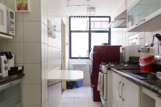 Cozinha de apartamento à venda com 2 quartos, 67m² em Jardim Paraíso, São Paulo