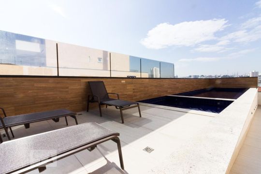 Piscina de apartamento para alugar com 1 quarto, 35m² em Vila Diva (zona Norte), São Paulo