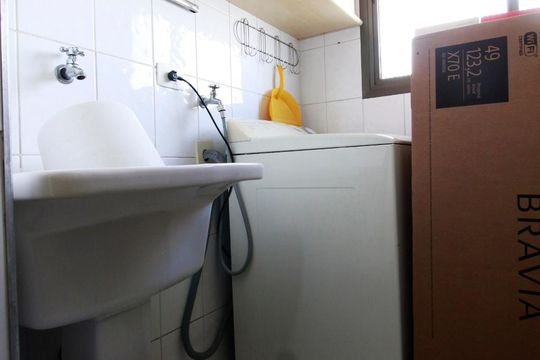 Área de serviço de apartamento para alugar com 2 quartos, 75m² em Vila Andrade, São Paulo