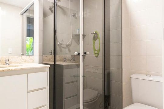Banheiro social de apartamento para alugar com 3 quartos, 73m² em Vila Guarani (z Sul), São Paulo