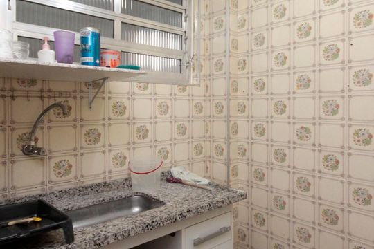 Cozinha de kitnet/studio para alugar com 1 quarto, 36m² em Bela Vista, São Paulo