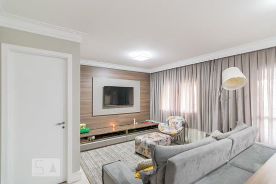 Sala de apartamento à venda com 3 quartos, 170m² em Jardim, Santo André