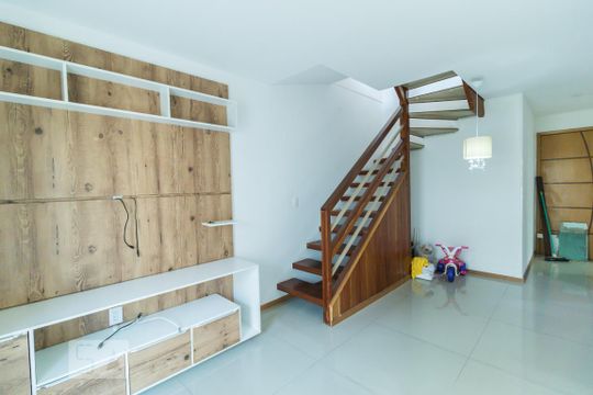 Primeiro Andar - Sala de apartamento à venda com 3 quartos, 130m² em Pechincha, Rio de Janeiro