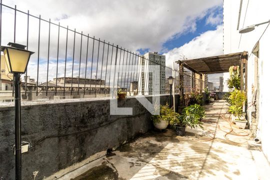 Terraço de apartamento para alugar com 1 quarto, 45m² em Centro, São Paulo