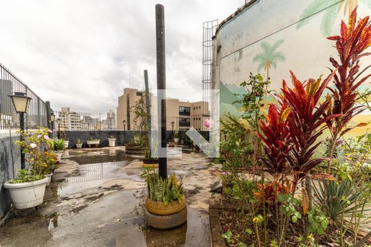 Jardim de apartamento para alugar com 1 quarto, 45m² em Centro, São Paulo