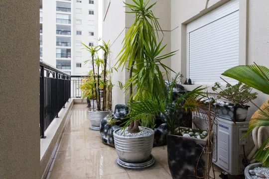 Area de Jardim  de apartamento à venda com 3 quartos, 182m² em Vila Gomes Cardim, São Paulo