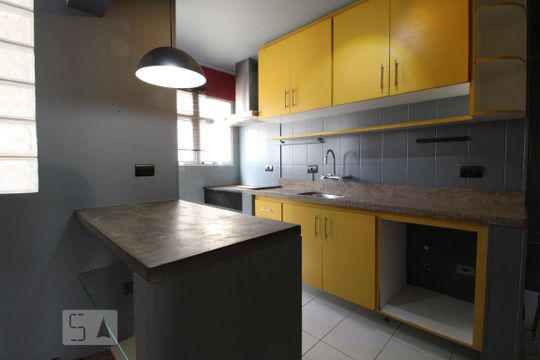 Cozinha de apartamento à venda com 3 quartos, 98m² em Brooklin Paulista, São Paulo