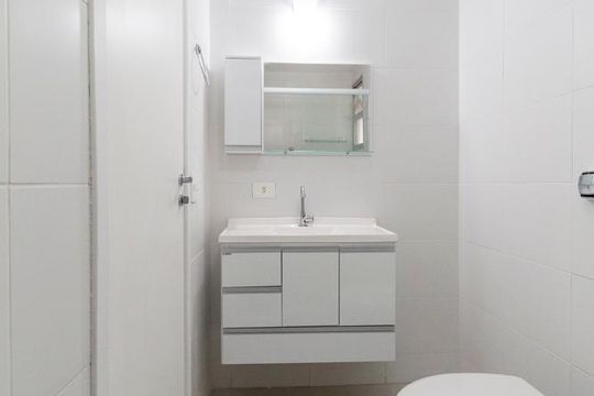 Banheiro Social de apartamento para alugar com 2 quartos, 70m² em Jardim Brasil (zona Sul), São Paulo