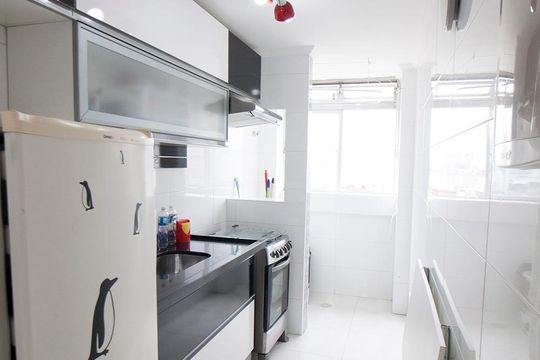 Cozinha de apartamento à venda com 1 quarto, 45m² em Santa Efigênia, São Paulo