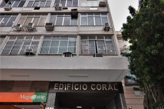 Fachada de kitnet/studio à venda com 1 quarto, 19m² em Botafogo, Rio de Janeiro