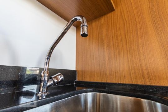 Cozinha de kitnet/studio à venda com 1 quarto, 35m² em Santo Amaro, São Paulo