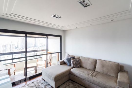 Sala de apartamento para alugar com 3 quartos, 130m² em Perdizes, São Paulo