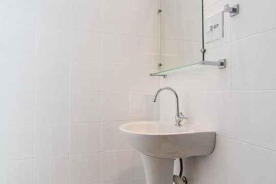 Banheiro Suíte de kitnet/studio para alugar com 1 quarto, 45m² em Cruzeiro, Belo Horizonte