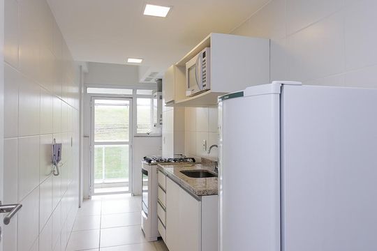 Cozinha de apartamento à venda com 2 quartos, 70m² em Recreio dos Bandeirantes, Rio de Janeiro