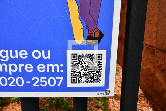 Plaquinha QR Code de apartamento para alugar com 1 quarto, 42m² em Bosque, Campinas