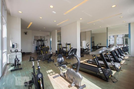 Área comum - Academia de apartamento para alugar com 1 quarto, 42m² em Brooklin Paulista, São Paulo