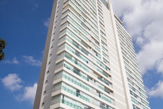 Fachada de apartamento para alugar com 1 quarto, 42m² em Brooklin Paulista, São Paulo
