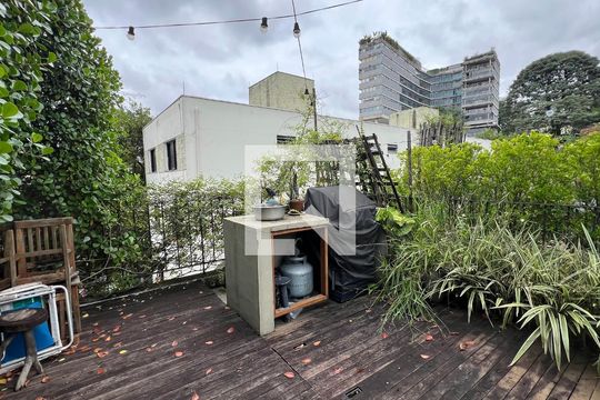 Terraço de apartamento à venda com 1 quarto, 110m² em Vila Madalena, São Paulo