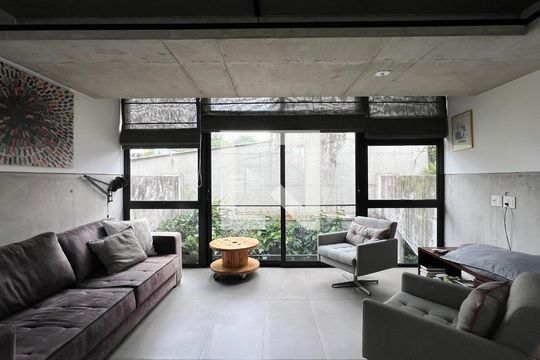 Sala de apartamento para alugar com 1 quarto, 110m² em Vila Madalena, São Paulo