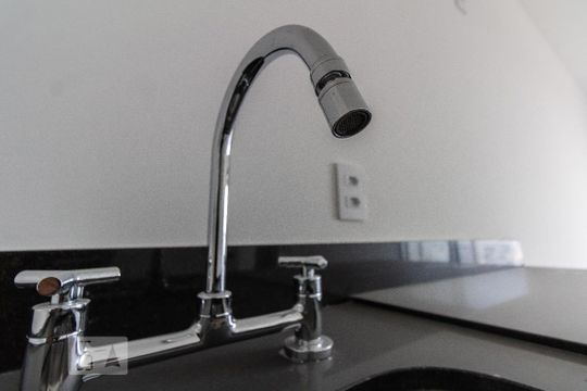 Cozinha de apartamento à venda com 1 quarto, 42m² em Brooklin Paulista, São Paulo