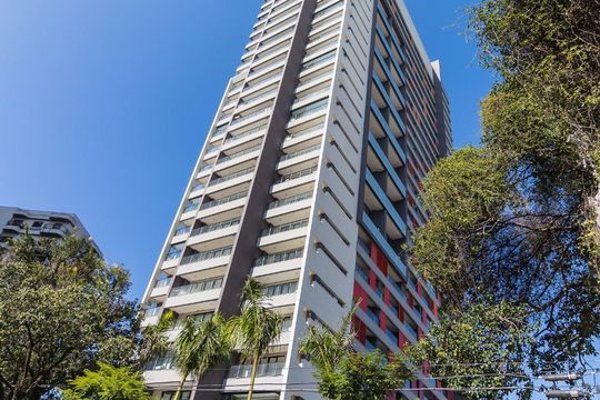 Fachada - Condomínio de apartamento à venda com 1 quarto, 42m² em Brooklin Paulista, São Paulo