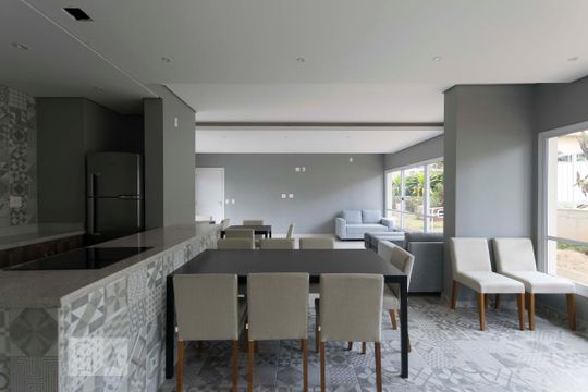 Área comum - Salão de festas e Espaço Gourmet de apartamento à venda com 1 quarto, 37m² em Mirandópolis, São Paulo