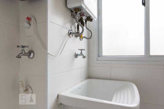 Área de serviço (Torneira) de apartamento à venda com 1 quarto, 37m² em Mirandópolis, São Paulo