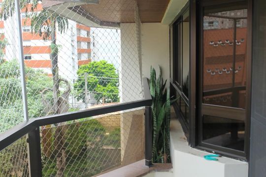Varanda da Sala de apartamento para alugar com 4 quartos, 200m² em Itaim Bibi, São Paulo