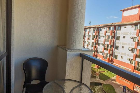 Varanda da Sala de kitnet/studio para alugar com 1 quarto, 37m² em Asa Norte, Brasília