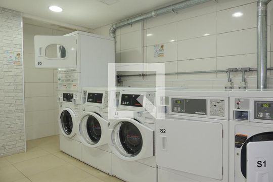 Área comum - Lavanderia de apartamento à venda com 1 quarto, 33m² em Santo Amaro, São Paulo