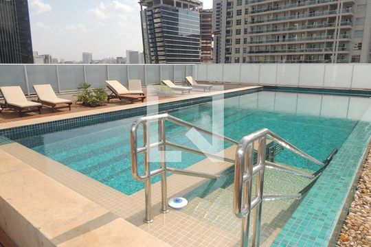 Área comum - Piscina de apartamento à venda com 1 quarto, 33m² em Santo Amaro, São Paulo