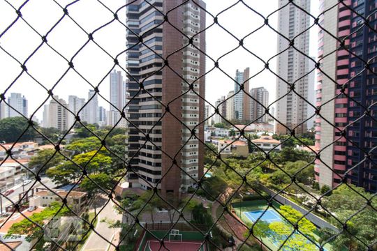 Vista da Varanda da Sala  de apartamento à venda com 6 quartos, 420m² em Vila Regente Feijo, São Paulo