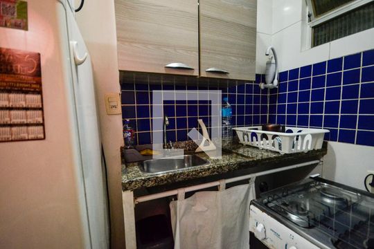 Cozinha americana de kitnet/studio para alugar com 1 quarto, 26m² em Botafogo, Rio de Janeiro