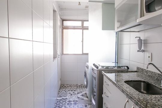 Cozinha de apartamento à venda com 3 quartos, 72m² em Jacarepaguá, Rio de Janeiro