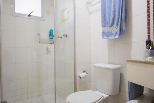 Banheiro Suite 1  de apartamento à venda com 4 quartos, 134m² em Santo Amaro, São Paulo