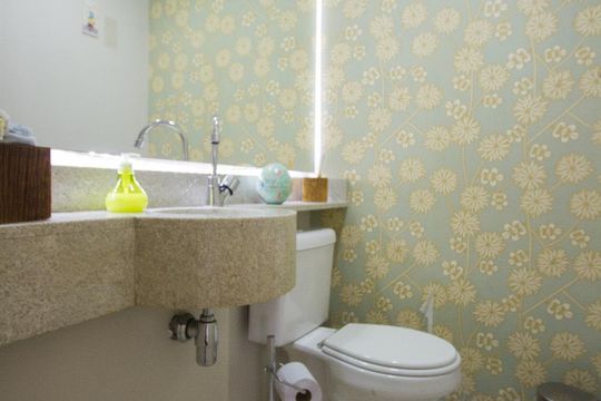 Banheiro de apartamento à venda com 4 quartos, 134m² em Santo Amaro, São Paulo