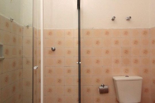 Banheiro de apartamento para alugar com 1 quarto, 45m² em Santa Efigênia, São Paulo